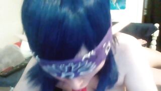 Blindfolded Elf Girl Made to Suck Cock