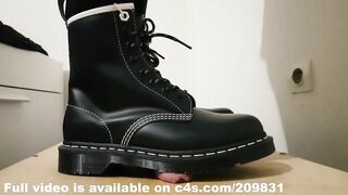 Dr Martens Boots Cock Crush and Cum Hard