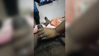 Tamil village wife hot back and handjob