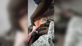 Tamil village wife hot back and handjob