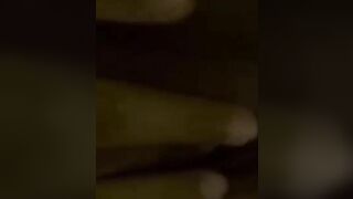 Beautiful collage girl fingering at washrooms