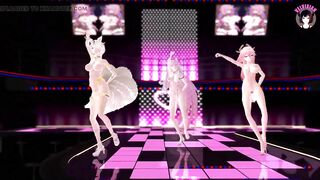 Sexy Cat Girls Dancing Full Nude (3D HENTAI)