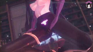 Genshin Impact - Mona - Sexy Dance Phut Hon In Pantyhose + Sex Cowgirl (3D HENTAI)