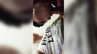 GF best Friend Giving me Head in the Hallway Closet
