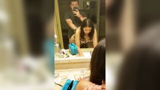 Tinder Girl Rough Mirror Sex in Beach Hotel