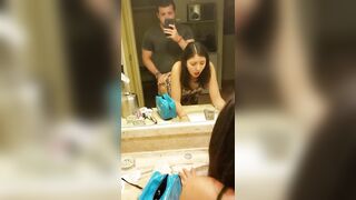 Tinder Girl Rough Mirror Sex in Beach Hotel