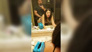 Tinder Girl Rough Mirror Sex in Beach Hotel