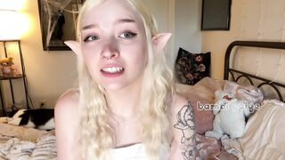 elf girl tongue tease