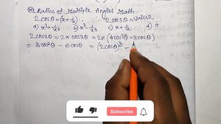 Ratios of multiple angles examples Part 3