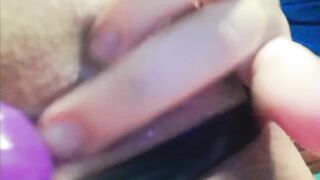 Horny Latina masturbating her wet vagina POV