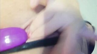 Horny Latina masturbating her wet vagina POV