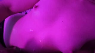 little slut jerks my cock off and loves how I cum on her 18 years old