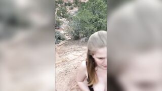 Pissing in public in a dress