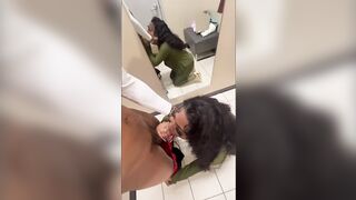 SHE TRIED TO KEEP QUIET WHILE GETTING FUCKED IN DRESSING ROOM PART 2 ( PEOPLE WERE EVERYWHERE)