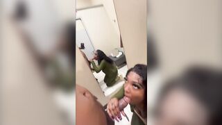 SHE TRIED TO KEEP QUIET WHILE GETTING FUCKED IN DRESSING ROOM PART 2 ( PEOPLE WERE EVERYWHERE)