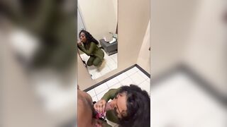 SHE TRIED TO KEEP QUIET WHILE GETTING FUCKED IN DRESSING ROOM PART 2 ( PEOPLE WERE EVERYWHERE)