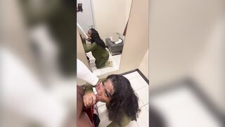 SHE TRIED TO KEEP QUIET WHILE GETTING FUCKED IN DRESSING ROOM PART 2 ( PEOPLE WERE EVERYWHERE)