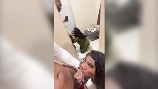 SHE TRIED TO KEEP QUIET WHILE GETTING FUCKED IN DRESSING ROOM PART 2 ( PEOPLE WERE EVERYWHERE)