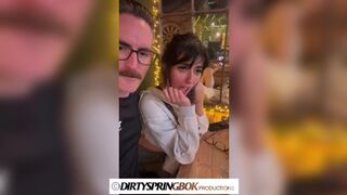 Aaliyah Yasin gets fingered at the busy restaurant