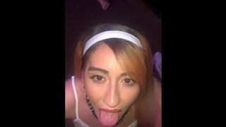 Schoolgirl Ahegao Rossi Enjoys Getting Hott Facial and Swallows Cumshot