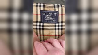 Tease with my Burberry coat, full video coming