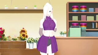 making the beautiful Ino undress before us - Simulation game - Isekai Brothel