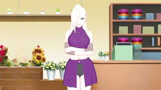 making the beautiful Ino undress before us - Simulation game - Isekai Brothel