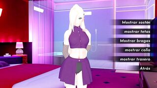 making the beautiful Ino undress before us - Simulation game - Isekai Brothel