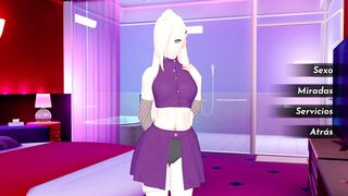 making the beautiful Ino undress before us - Simulation game - Isekai Brothel