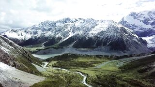 Hot girls in the mountains with quadcopters