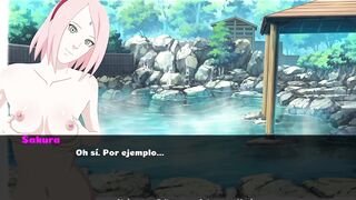 Fucking Sakura Haruno in the hot springs - Naruto Family Vacation - [Scenes + Download]