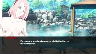 Fucking Sakura Haruno in the hot springs - Naruto Family Vacation - [Scenes + Download]