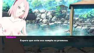 Fucking Sakura Haruno in the hot springs - Naruto Family Vacation - [Scenes + Download]