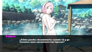 Fucking Sakura Haruno in the hot springs - Naruto Family Vacation - [Scenes + Download]