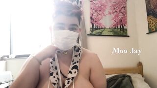 My Giant Natural Tits in a Cow Bikini