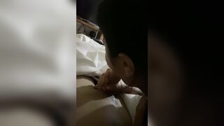 POV Cute Girl Sucking Pretty and Big Dick