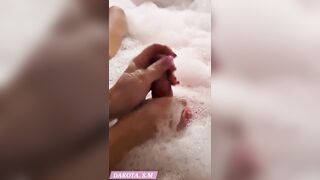 Sensual bubble baths in a hotel