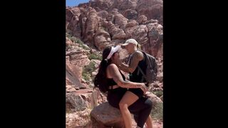 Caught in the act making out and grinding in a national park