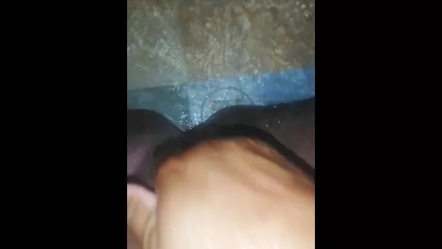 Playing with my fat pussy in the shower