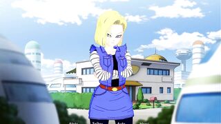 Undressing the beautiful Android Number 18 - Isekai Brothel