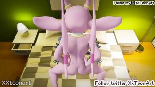 Stitch Movie 3D Hentai - Stitch sex with Female Stitch (Pink) in their bed room