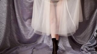 ASMR Girl Ballerina Puts on Black Socks & Rehearses Dances