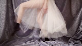 ASMR Girl Ballerina Puts on Black Socks & Rehearses Dances