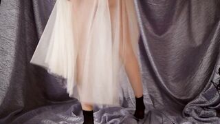 ASMR Girl Ballerina Puts on Black Socks & Rehearses Dances