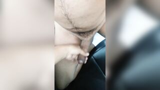 Handjob cumshot cfnm Guatemalan minivan