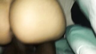 Slim Latina getting Fucked by a Big Black Dick Early Morning & Nutted on her Cheeks