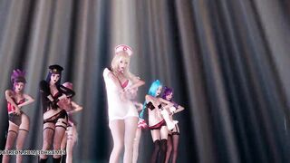 MMD Brown Eyed Girls-Abracadabra KDA Hot Dance 4K UHD 60FPS