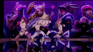 R18 MMD BLACKPINK - KiII This Love KDA Striptease