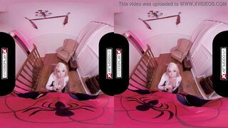 VRCosplayX.com Spider Gwen Blowing Your Mind With Her Mouth And Pussy VRPorn