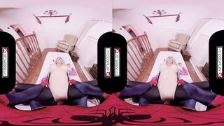 VRCosplayX.com Spider Gwen Blowing Your Mind With Her Mouth And Pussy VRPorn